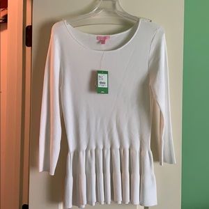 Lilly Pulitzer Celene Sweater Resort White medium